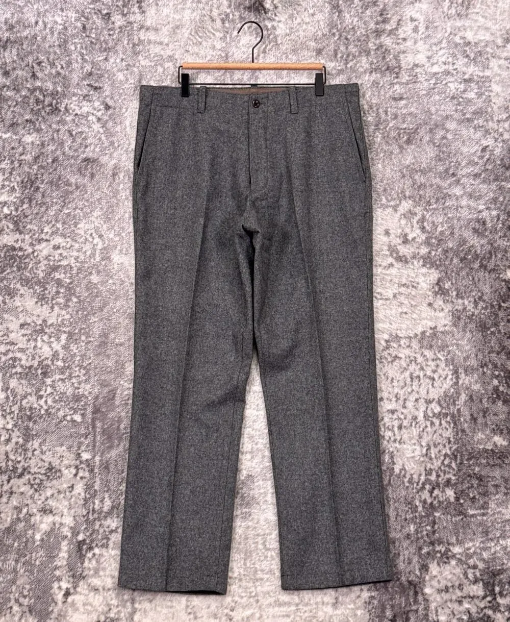 Vintage Banana Republic Pants 36 x 32 Mens Wool Flannel Officer Military Cargo